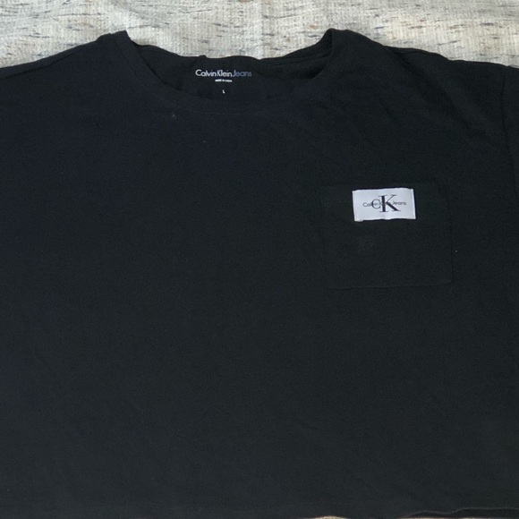 Calvin Klein T-shirt Black Size L MSRP $39 - Picture 2 of 3